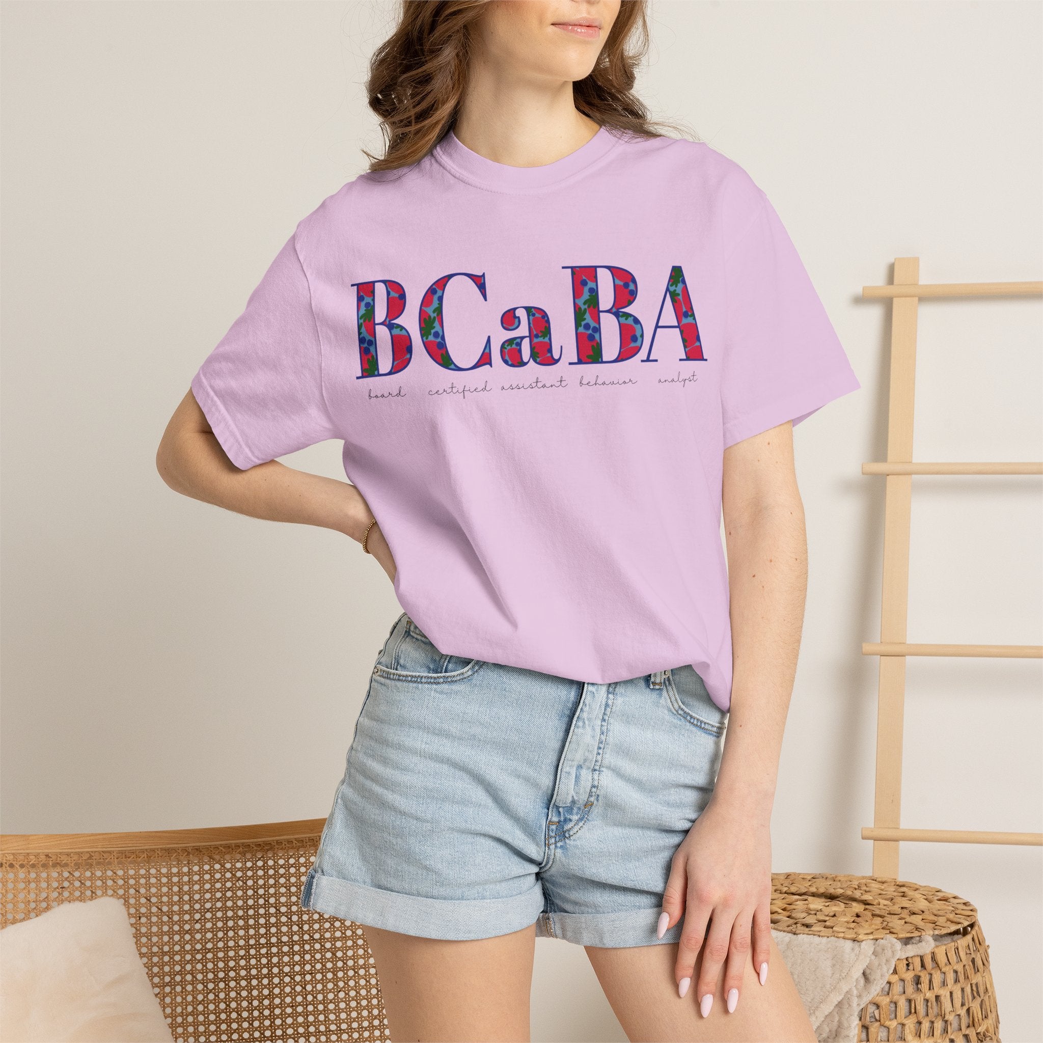 BCaBA | Board Certified Assistant Behavior Analyst | ABA Therapy | Spring | Berries | Comfort Colors | T Shirt