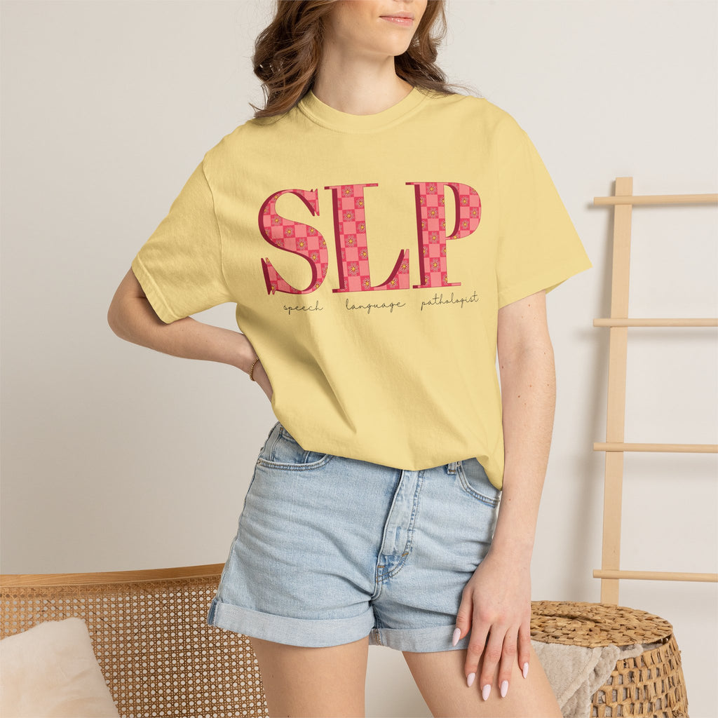 SLP Flower Check | Comfort Colors