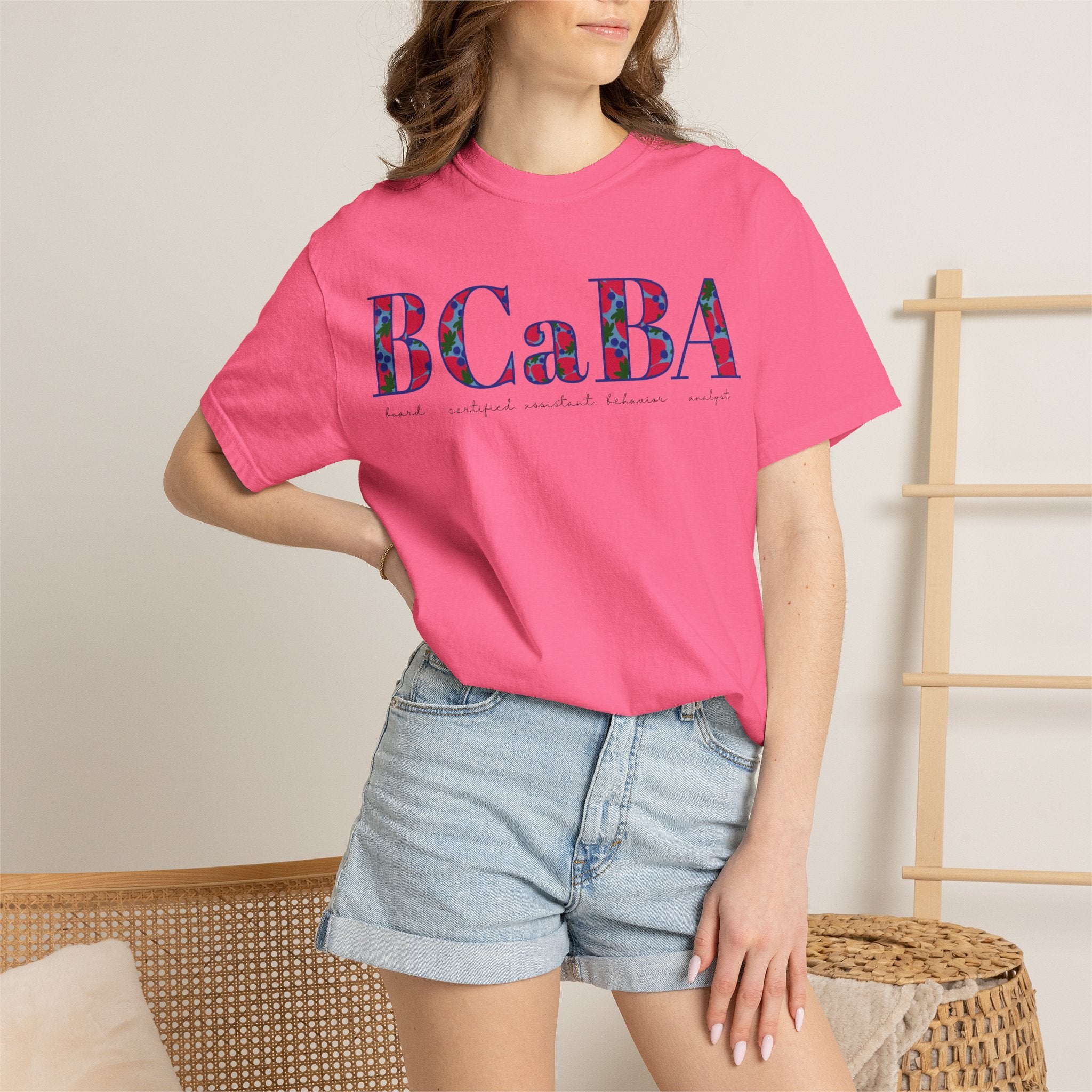 BCaBA | Board Certified Assistant Behavior Analyst | ABA Therapy | Spring | Berries | Comfort Colors | T Shirt
