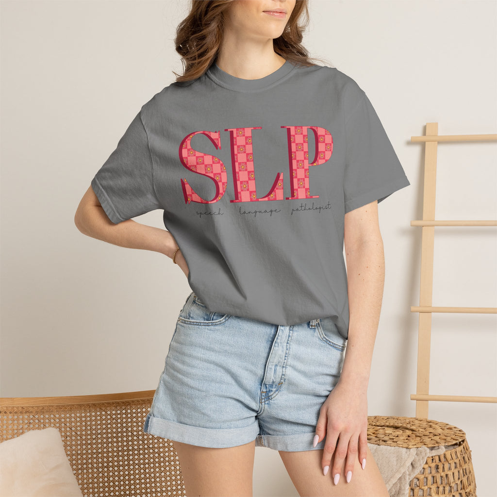 SLP Flower Check | Comfort Colors
