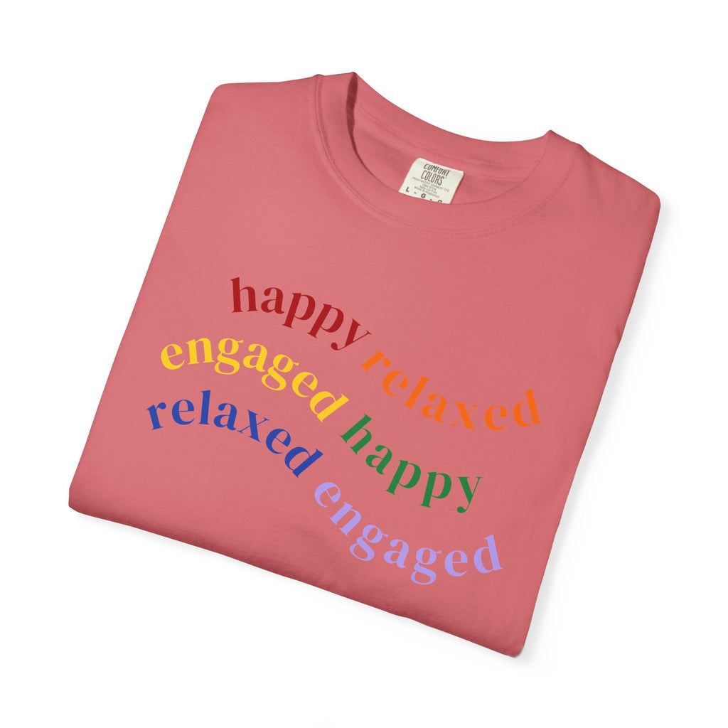 HRE Happy Relaxed Engaged Rainbow | Comfort Colors