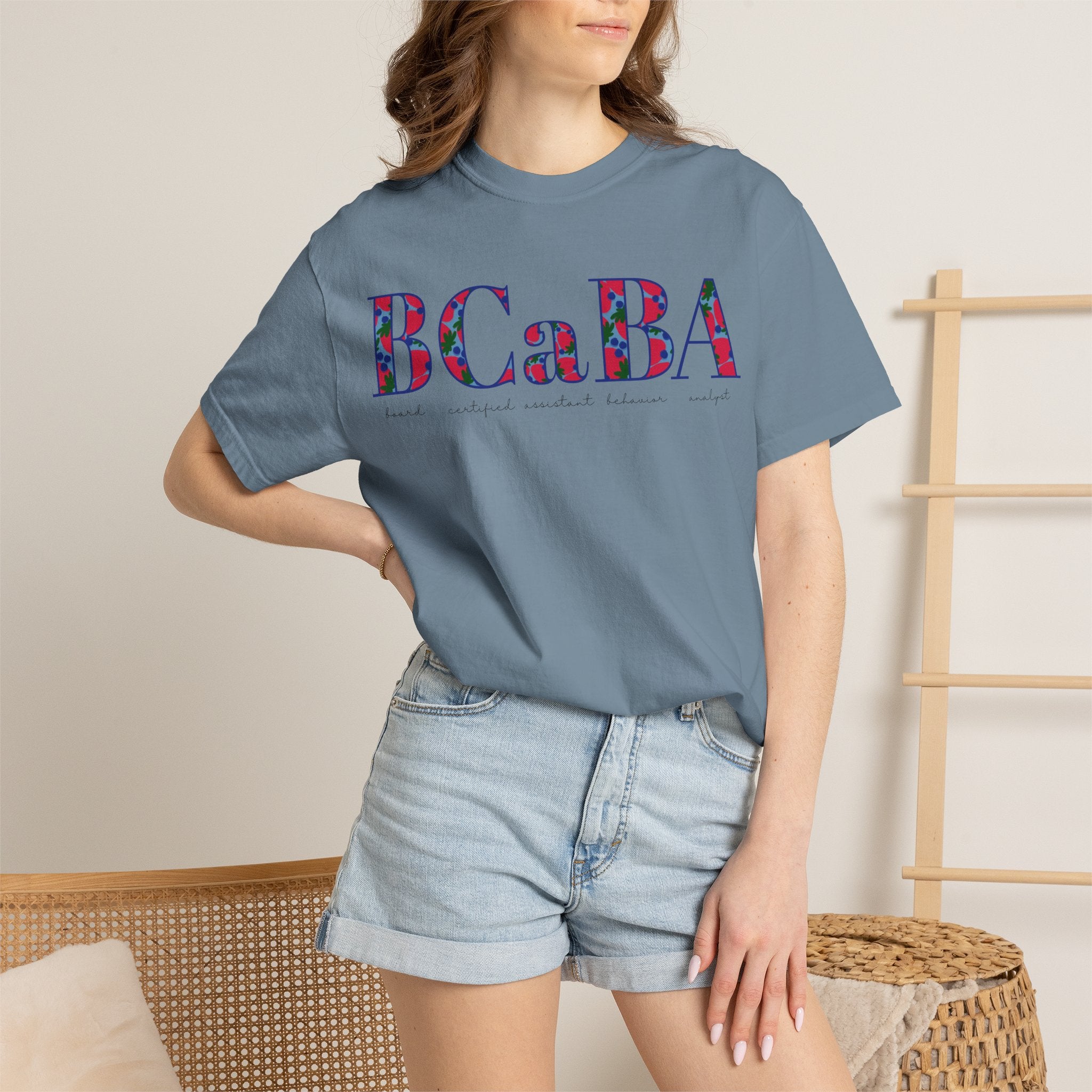 BCaBA | Board Certified Assistant Behavior Analyst | ABA Therapy | Spring | Berries | Comfort Colors | T Shirt