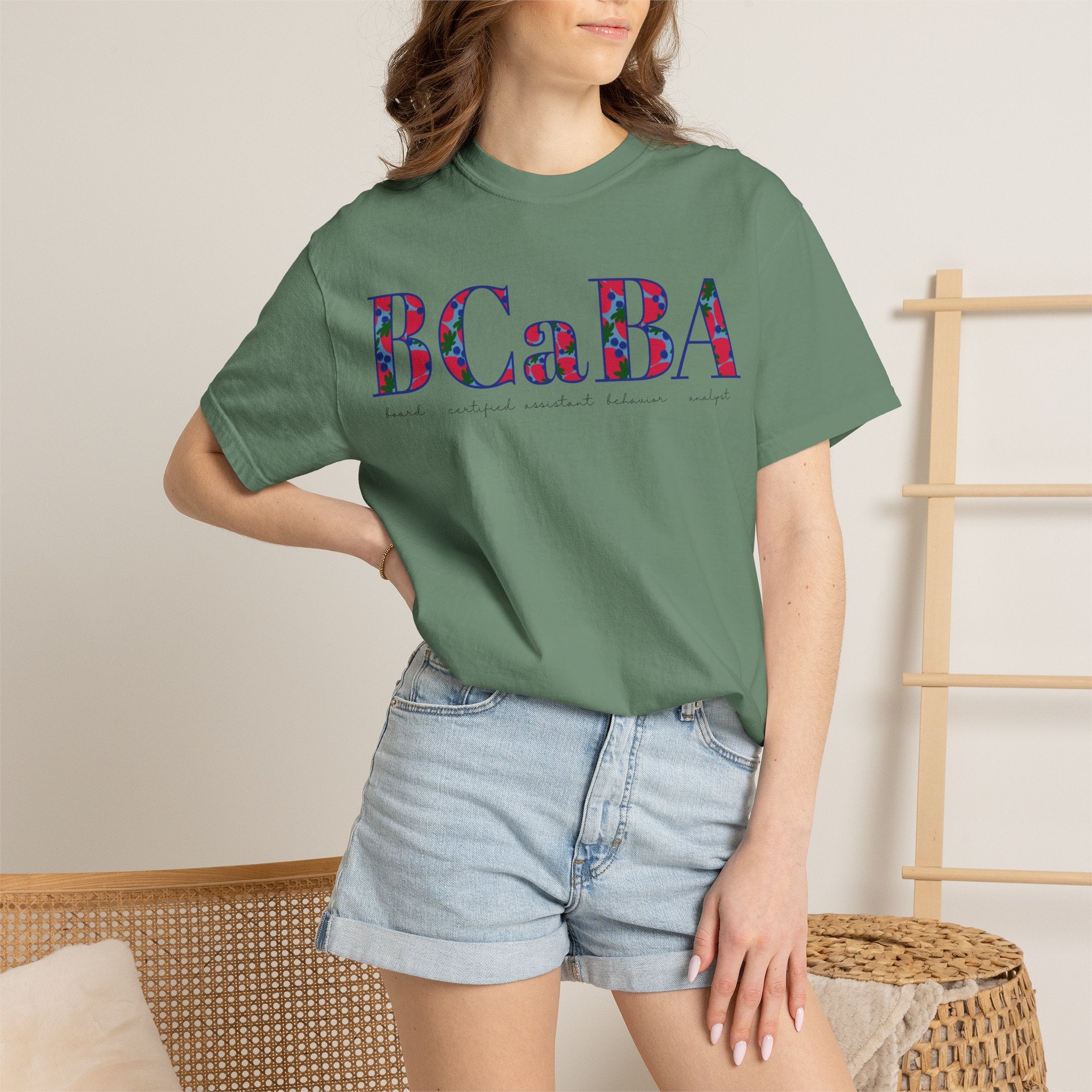 BCaBA | Board Certified Assistant Behavior Analyst | ABA Therapy | Spring | Berries | Comfort Colors | T Shirt