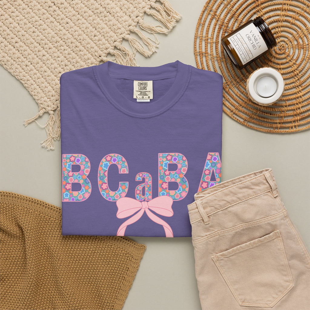 BCaBA | Board Certified Assistant Behavior Analyst |T-Shirt | Doodle Flowers | Comfort Colors