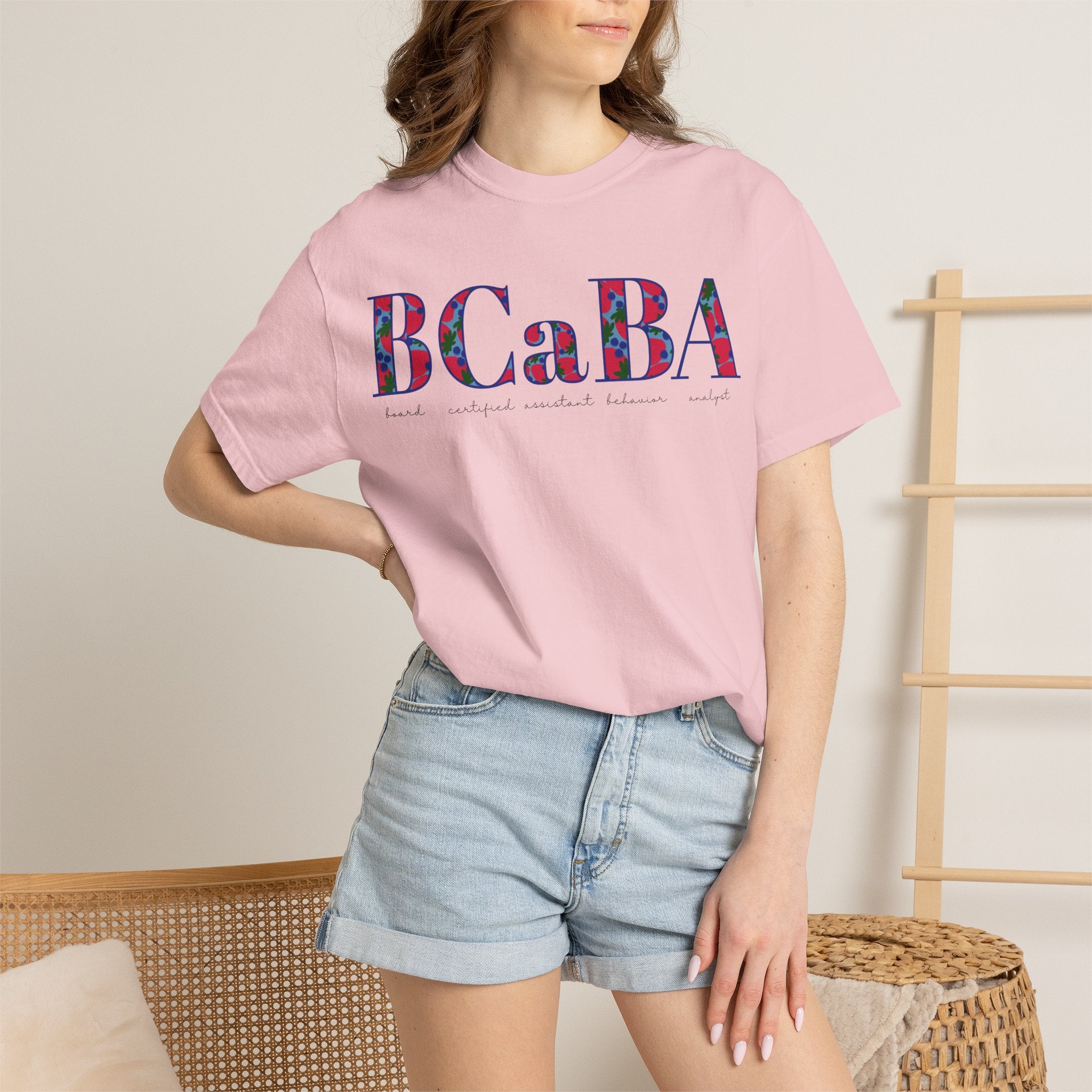 BCaBA | Board Certified Assistant Behavior Analyst | ABA Therapy | Spring | Berries | Comfort Colors | T Shirt