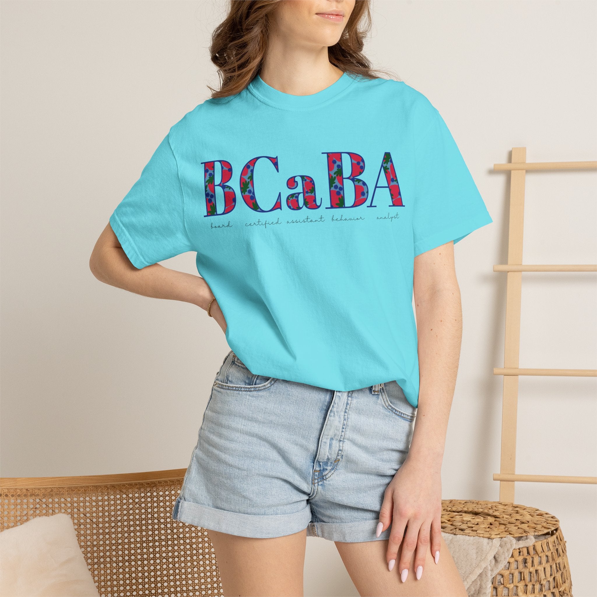 BCaBA | Board Certified Assistant Behavior Analyst | ABA Therapy | Spring | Berries | Comfort Colors | T Shirt