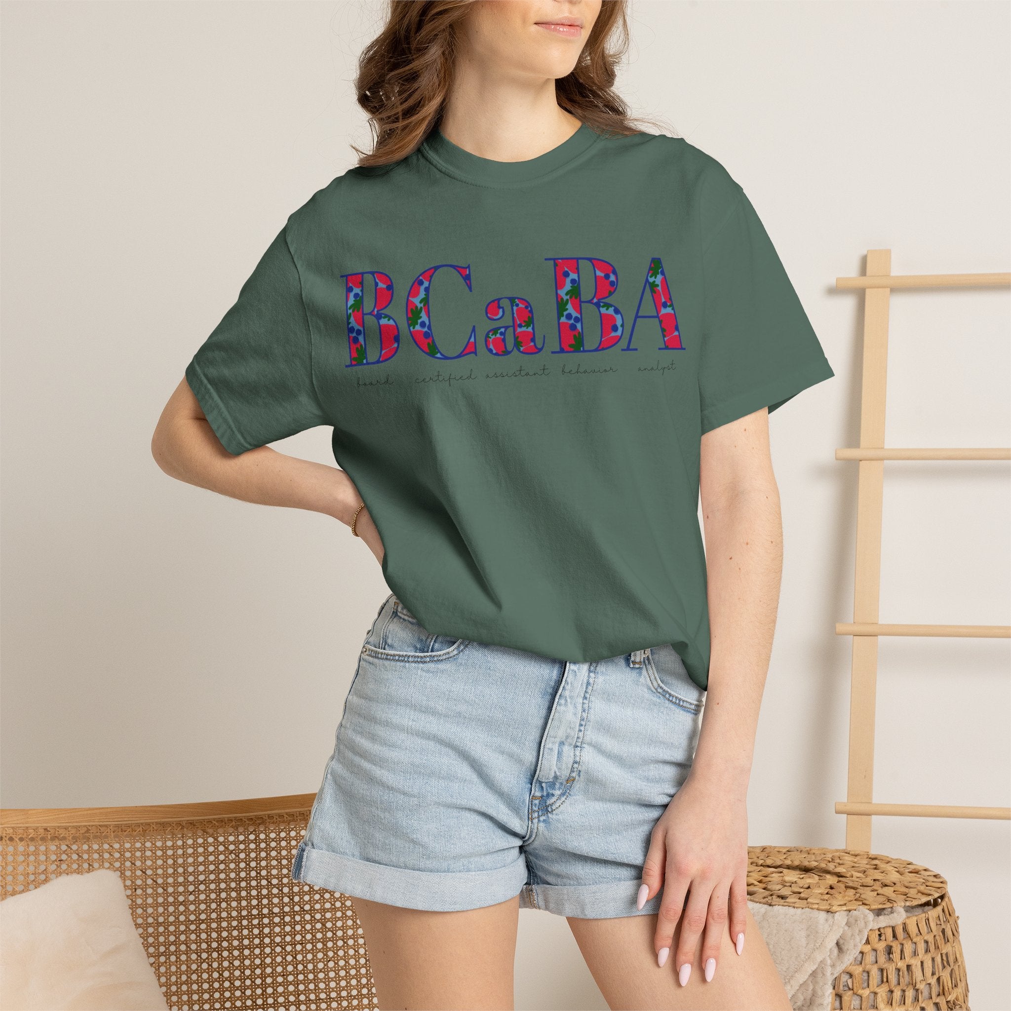 BCaBA | Board Certified Assistant Behavior Analyst | ABA Therapy | Spring | Berries | Comfort Colors | T Shirt