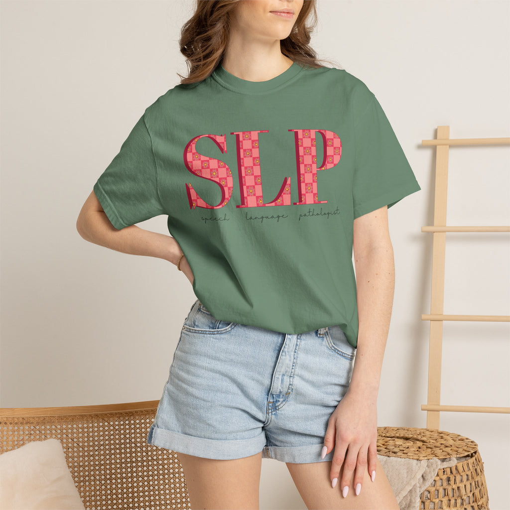 SLP Flower Check | Comfort Colors