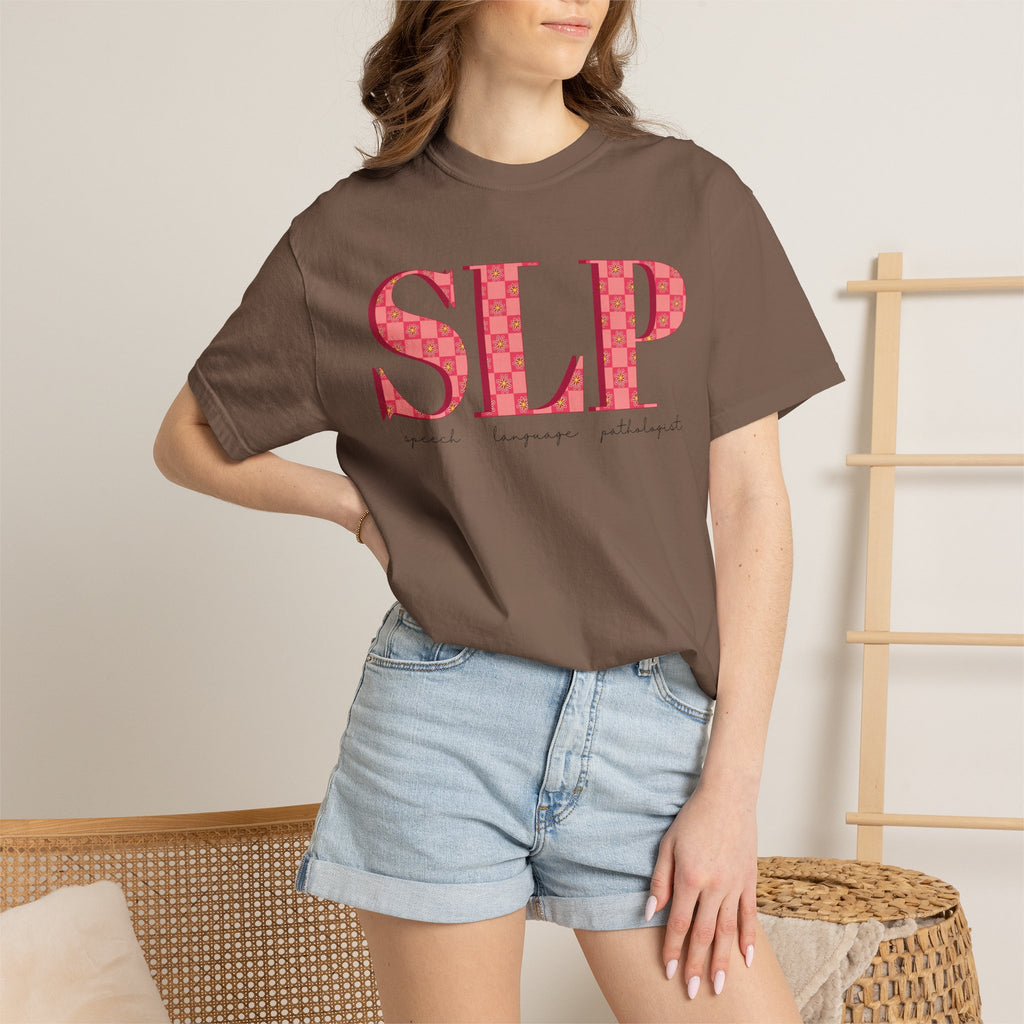 SLP Flower Check | Comfort Colors