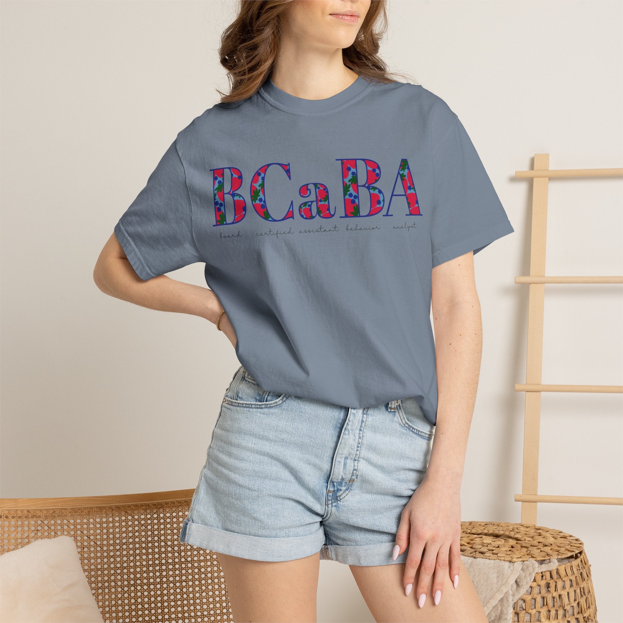 BCaBA | Board Certified Assistant Behavior Analyst | ABA Therapy | Spring | Berries | Comfort Colors | T Shirt
