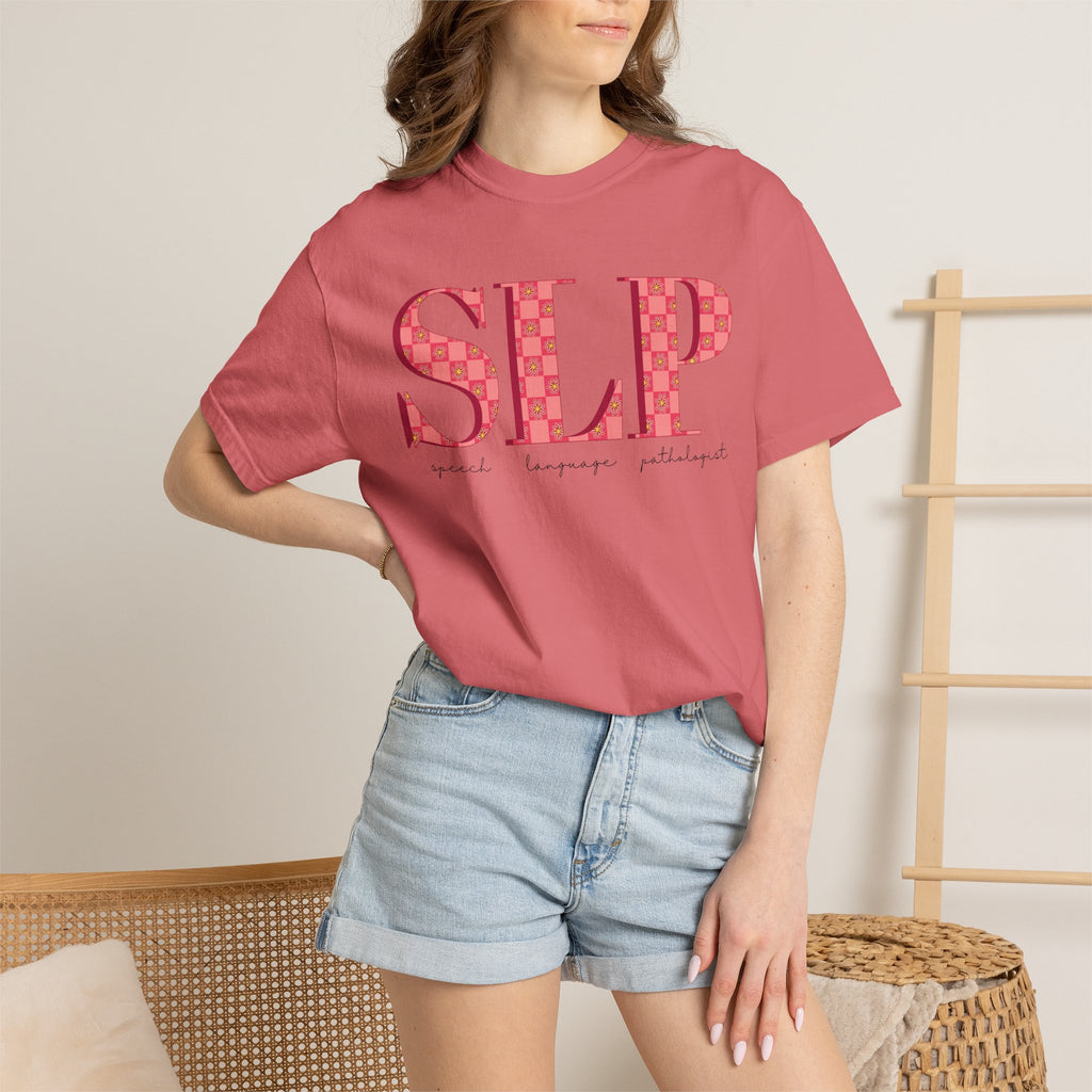 SLP Flower Check | Comfort Colors