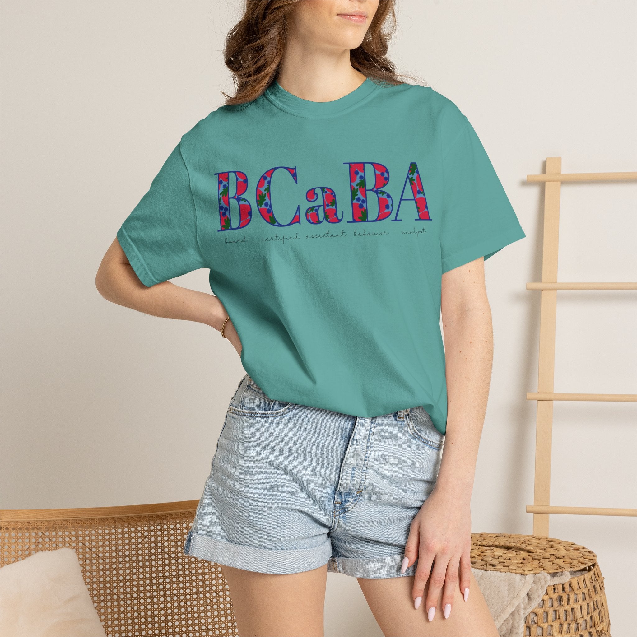 BCaBA | Board Certified Assistant Behavior Analyst | ABA Therapy | Spring | Berries | Comfort Colors | T Shirt